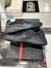 Prada America's Cup Black Nappa Leather - Lightly Pre-Owned Size 10