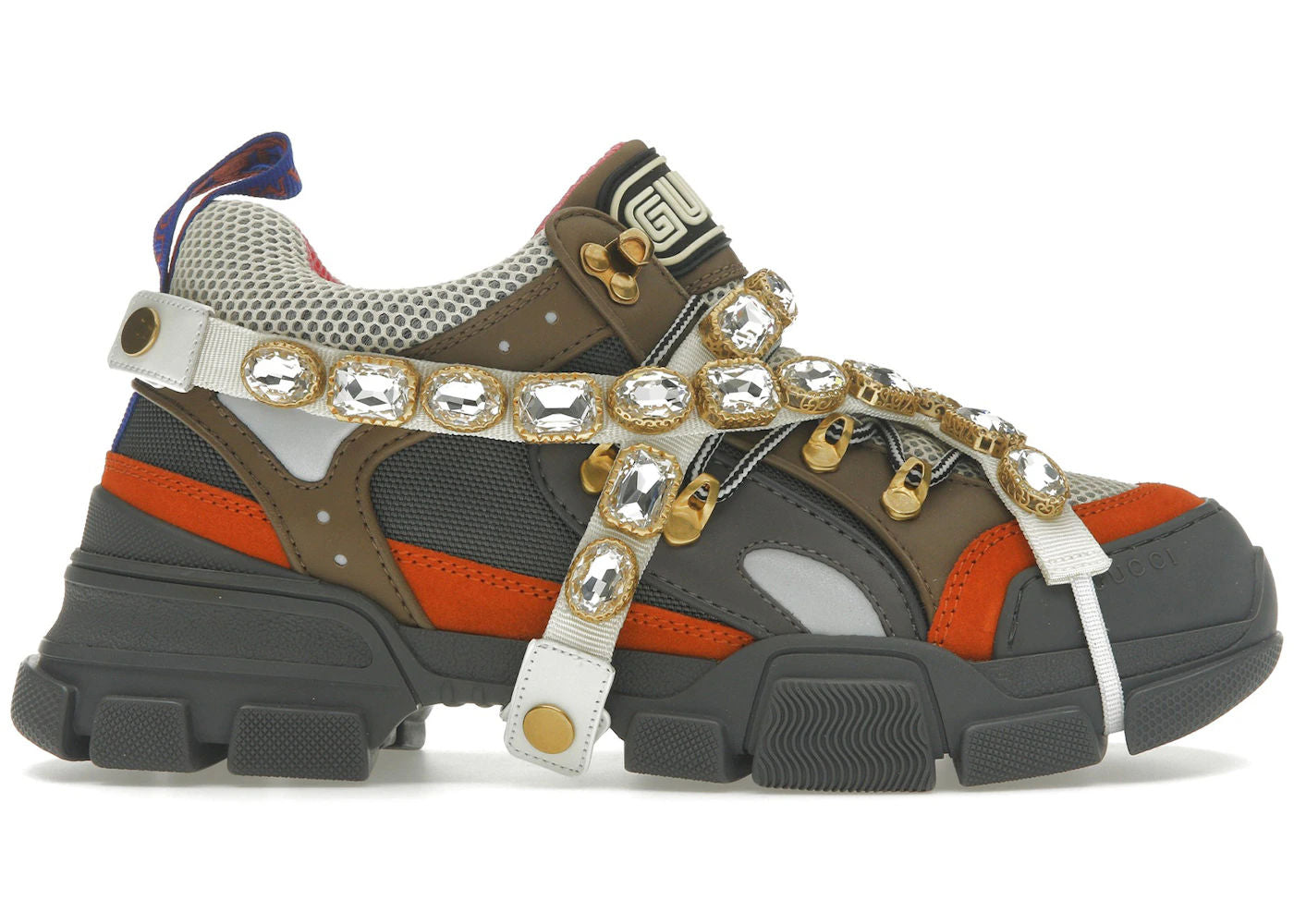 Gucci Flashtrek Crystal Grey Orange