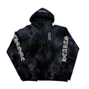 Chrome Hearts Tie-Dye Horseshoe Hoodie Black - Lightly Pre-Owned Size M
