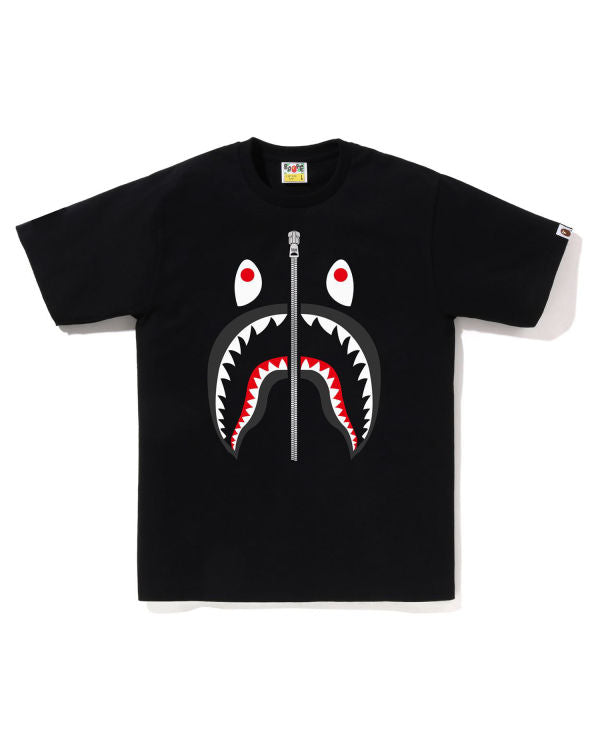 Bape Grey Shark Tee Black – Utopia Shop