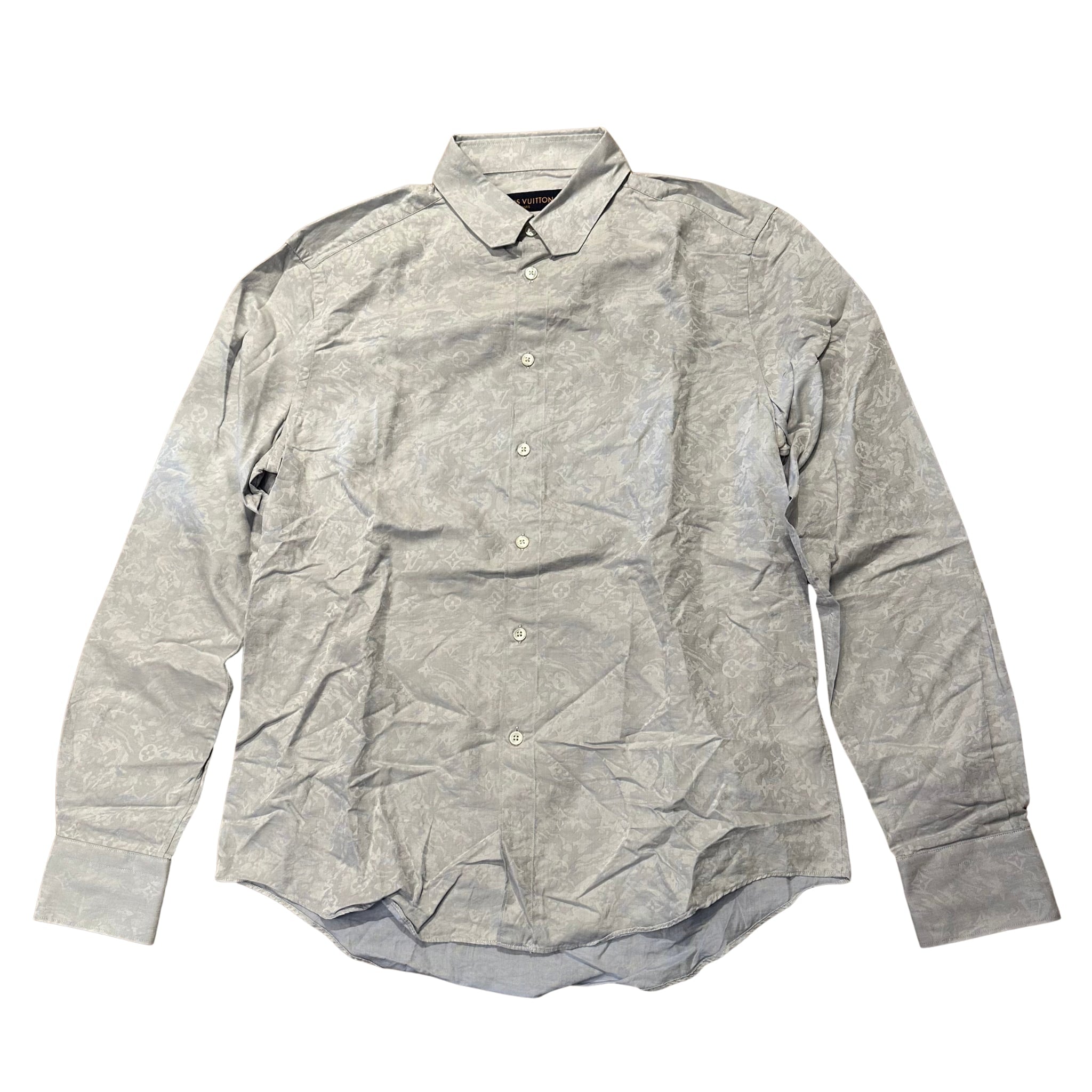 Louis Vuitton Floral Monogram L/S Dress Shirt (Preowned Size M fits L) - Pre-Owned