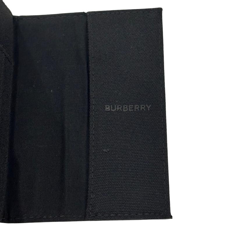Burberry Canvas Passport Holder Black - Pre-Owned