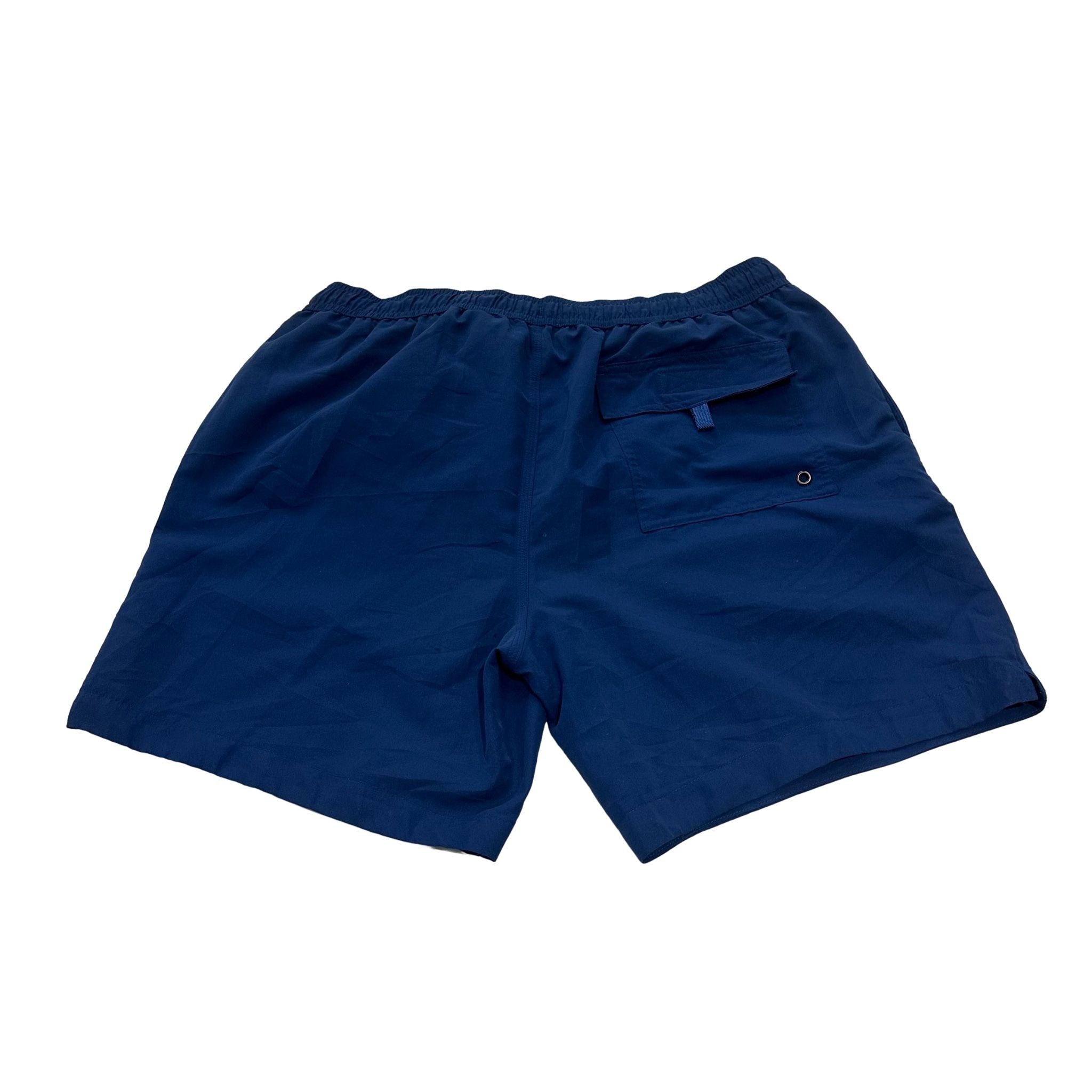 Burberry Martin Logo Swim Shorts Blue (L) - Pre-Owned