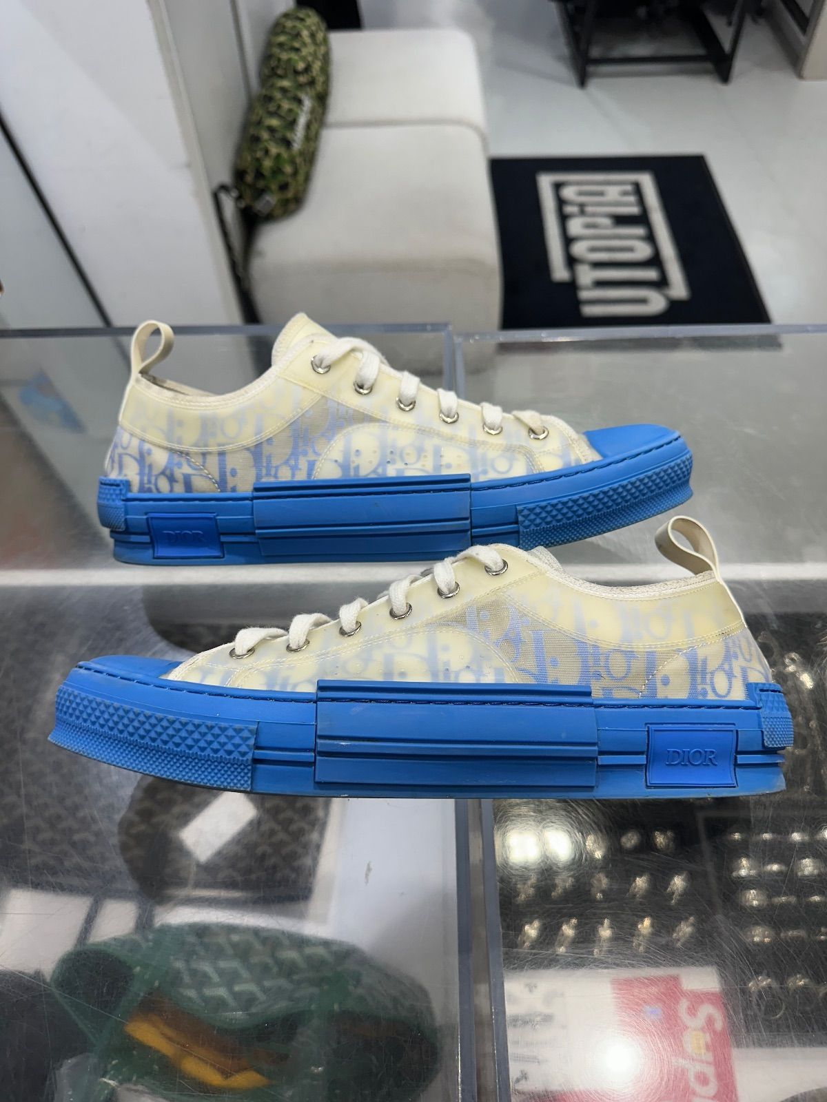 Dior B23 Low Dior Oblique Gradient Blue - Lightly Pre-Owned Size 11