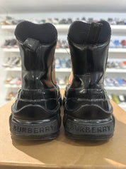 Burberry Coated Canvas Chelsea Boot - Pre-Owned Size 7