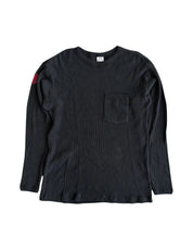 Chrome Hearts Embroidered  Dagger Waffle Thermal L/S T-Shirt  Black