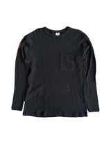 Chrome Hearts Embroidered  Dagger Waffle Thermal L/S T-Shirt  Black