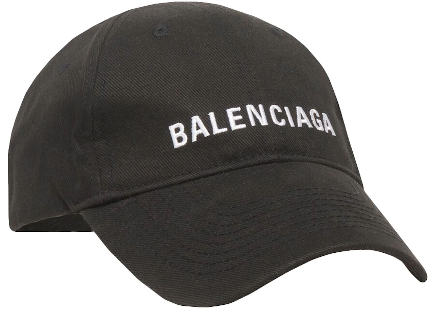 Balenciaga Logo Cap Black/White - Pre-Owned