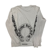 Chrome Hearts Floral Horseshoe L/S T-shirt White - Pre-Owned Size XL
