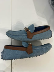 Louis Vuitton Monte Carlo Moccasin Denim - Pre-Owned Size 7.5 M