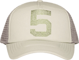 Sp5der 555 Rhinestone Trucker Hat Slate Grey