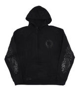 Chrome Hearts Floral Horseshoe Logo Pullover Hoodie Black