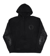Chrome Hearts Floral Horseshoe Logo Pullover Hoodie Black
