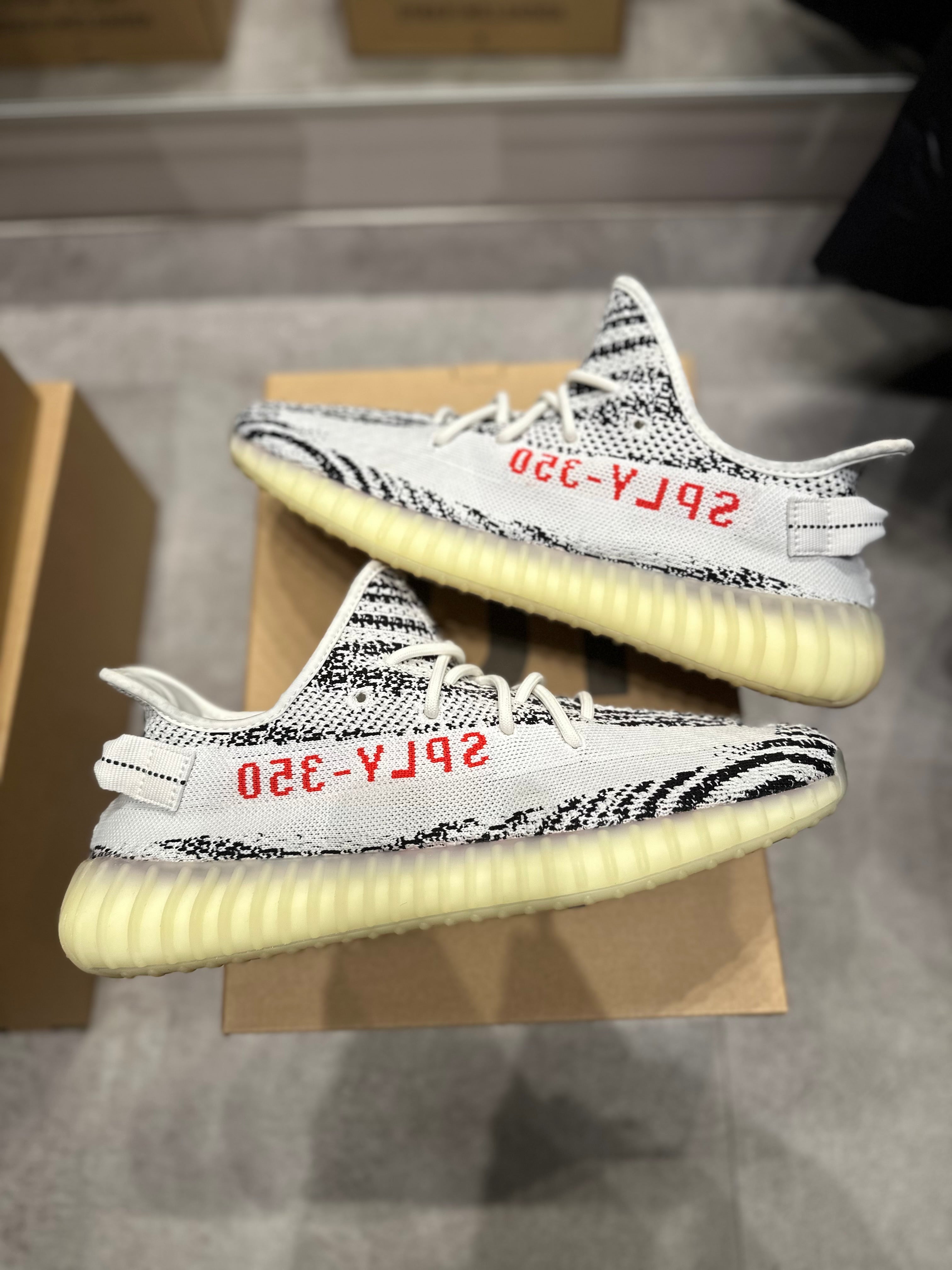 Adidas Yeezy Boost 350 V2 Zebra - Pre-Owned Size 9.5 (Lightly Used)