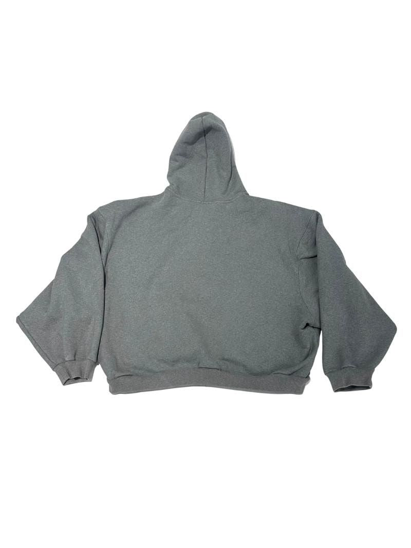 Balenciaga Boxy Zip-Up Hoodie Grey - Lightly Pre-Owned Size L