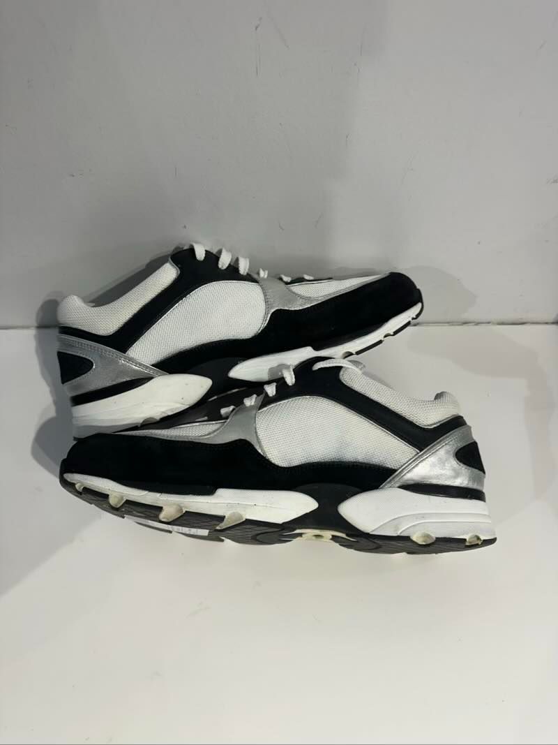 Chanel Logo Sneaker Black White - Pre-Owned Size 11 (No original box)