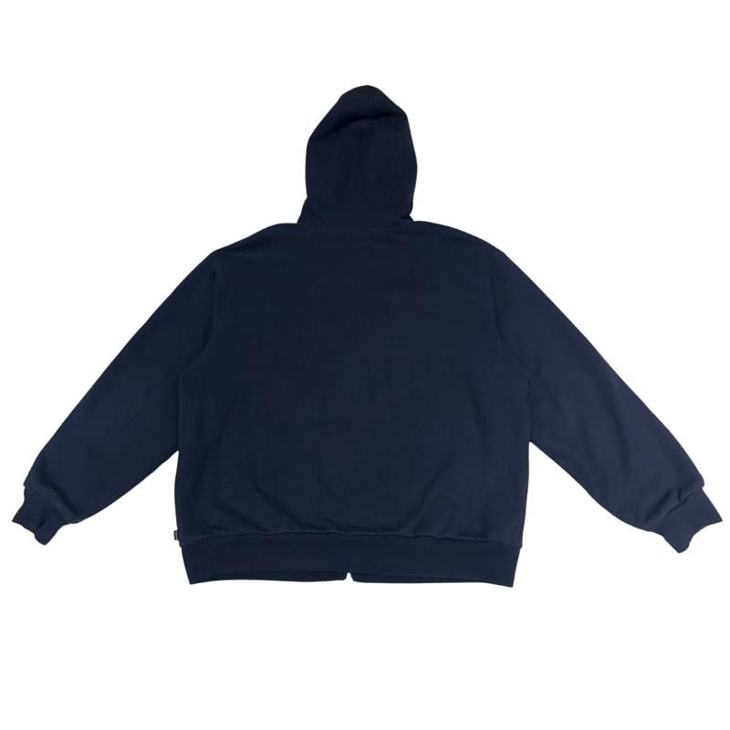 Supreme Arc Thermal Lined Zip Up Hooded Sweatshirt Navy - Lightly Used Size L