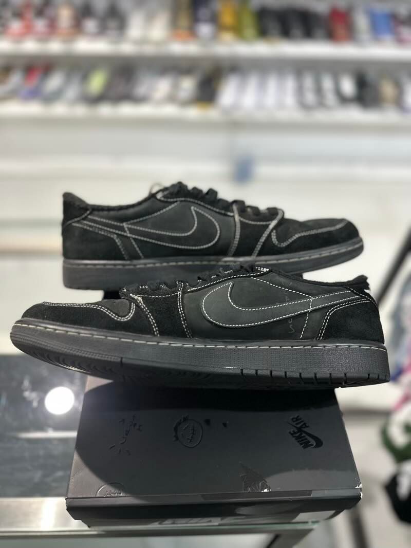 Jordan 1 Retro Low OG SP Travis Scott Black Phantom - Pre-Owned Size 12.5