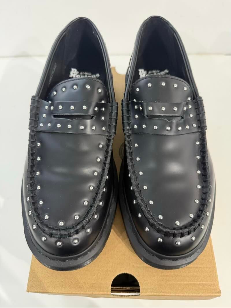 Dr. Martens Studded Penton Loafer Supreme Black - Lightly Pre-Owned Size 9