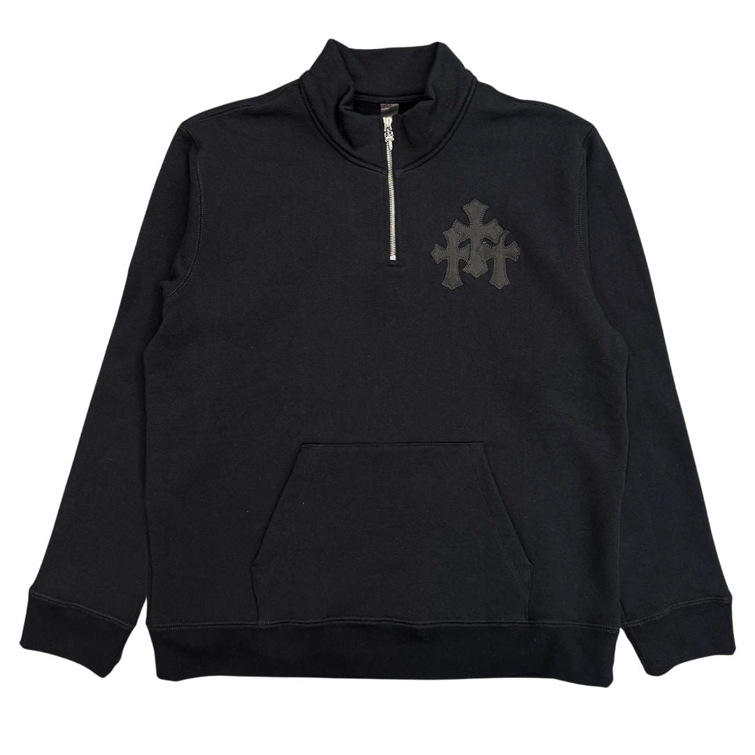 Chrome Hearts Paper Jam Quarter Zip Black
