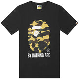 Bape ABC Camo By Bathing Ape Yellow T-Shirt Black