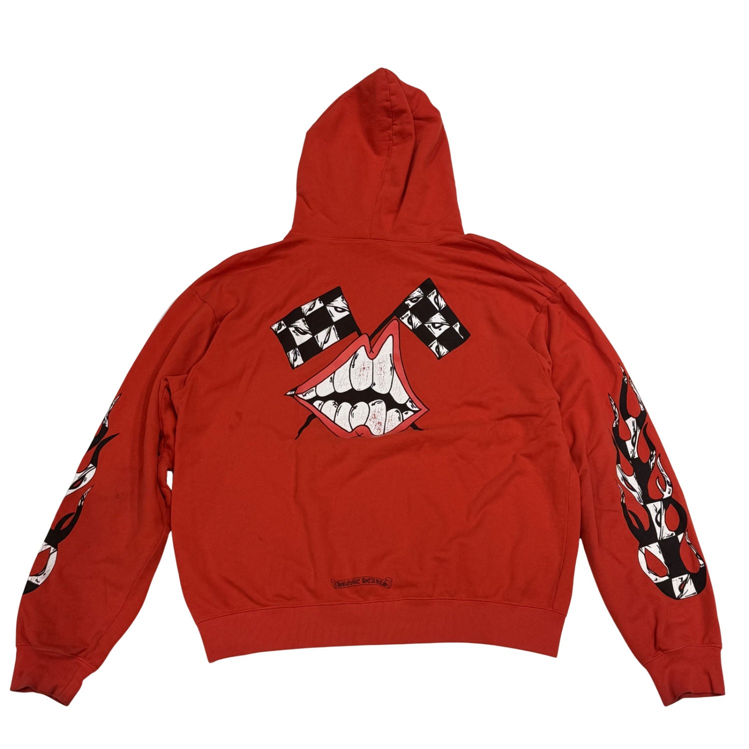 Chrome Hearts Matty Boy Chomper Flag Pullover Hoodie Red - Lightly Used Size L