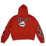 Chrome Hearts Matty Boy Chomper Flag Pullover Hoodie Red - Lightly Used Size L