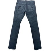 Purple Brand P001 Slim Fit Black Coated Jeans - Pre-Owned Size 31