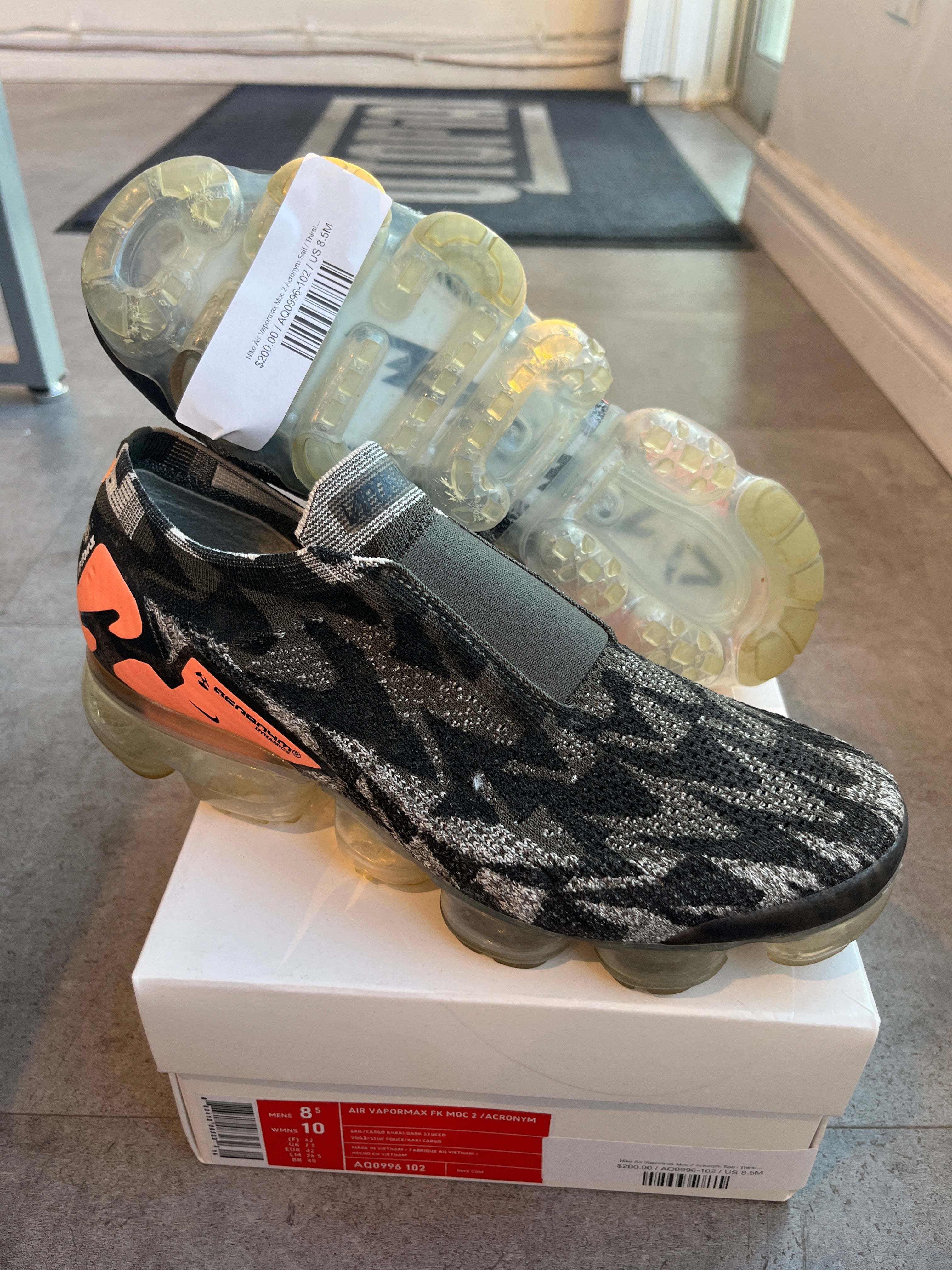 Nike Air Vapormax Moc 2 Acronym Sail / Thirsty Bandit (Preowned) - Pre-Owned