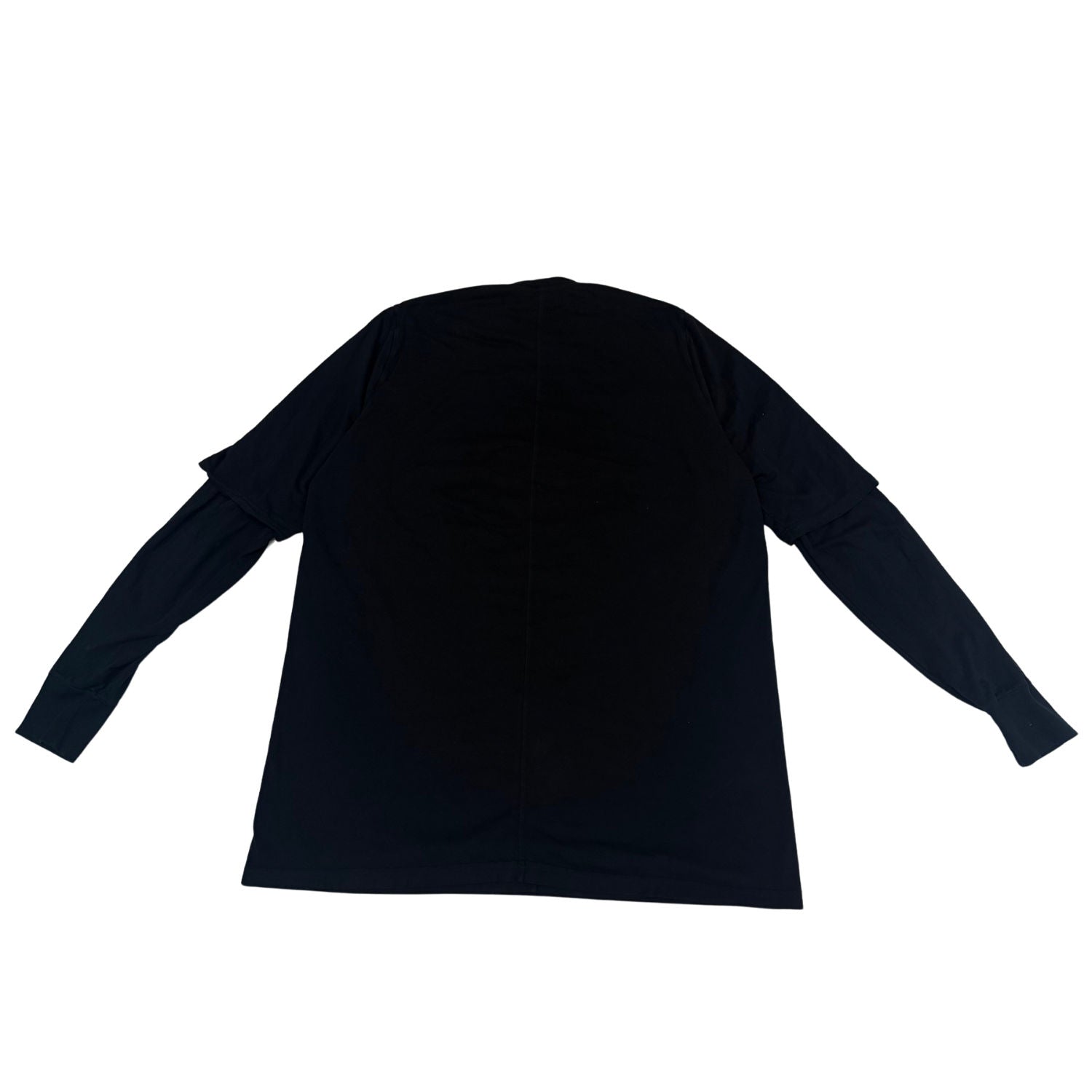 Rick Owens DRKSHDW Hustler Double Layer L/S T-Shirt Black - Lightly Used Size L