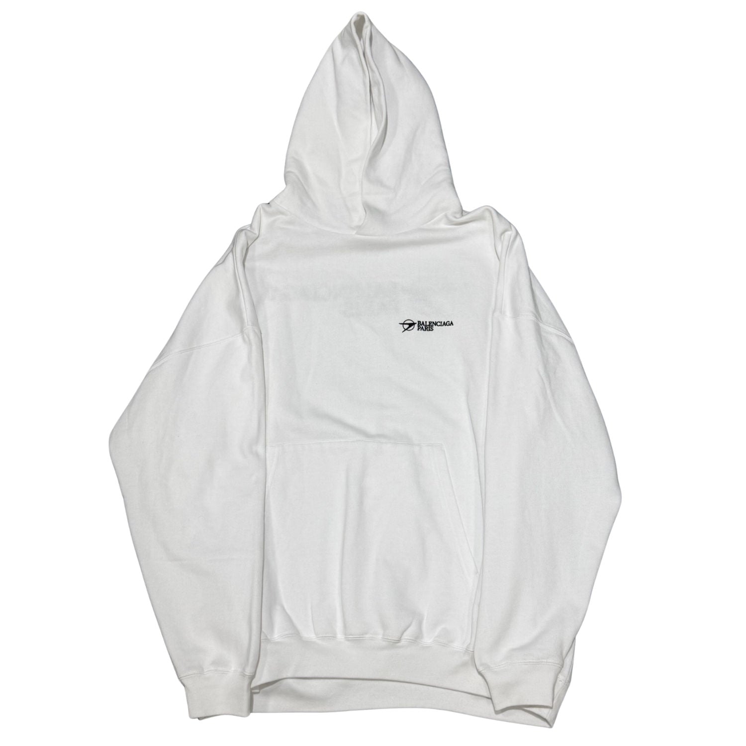Balenciaga Paris Hoodie White