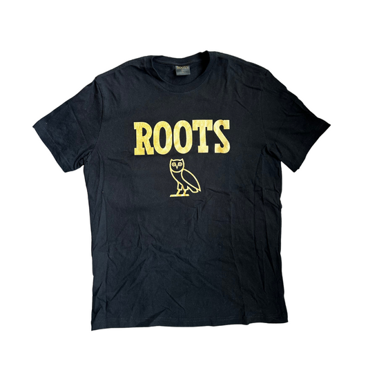 Ovo X Roots OG Owl Logo Tee Black (Preowned)