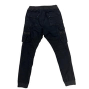 Rick Owens FW16 Mastodon Drawstring Cargo Pants Black (46/S) - Pre-Owned Size S