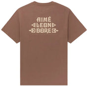 Aime Leon Dore Fleur Logo Tee Brown