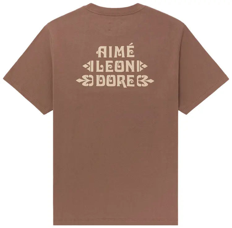 Aime Leon Dore Fleur Logo Tee Brown
