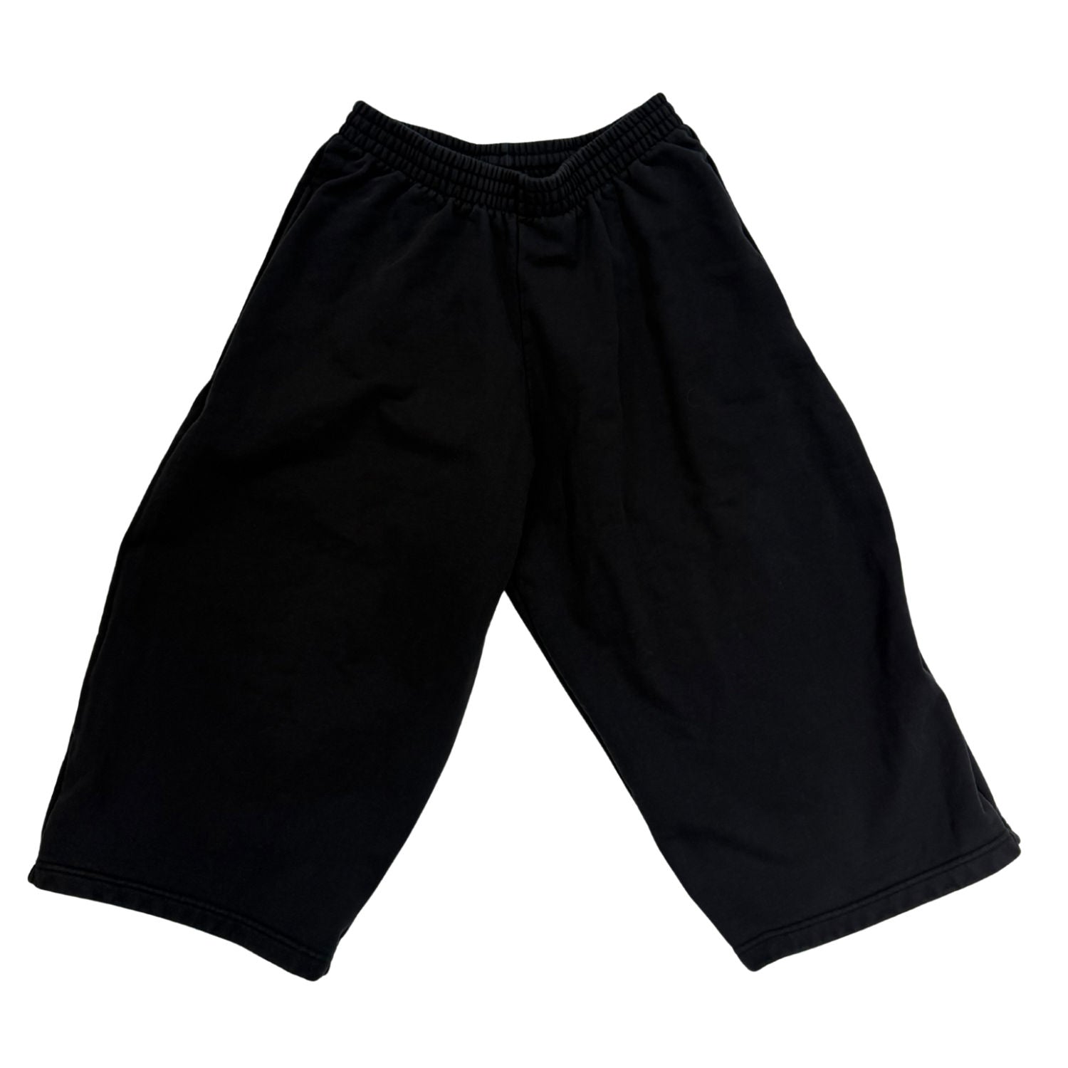 Balenciaga Baggy Long Shorts Washed Black - Pre-Owned Size M