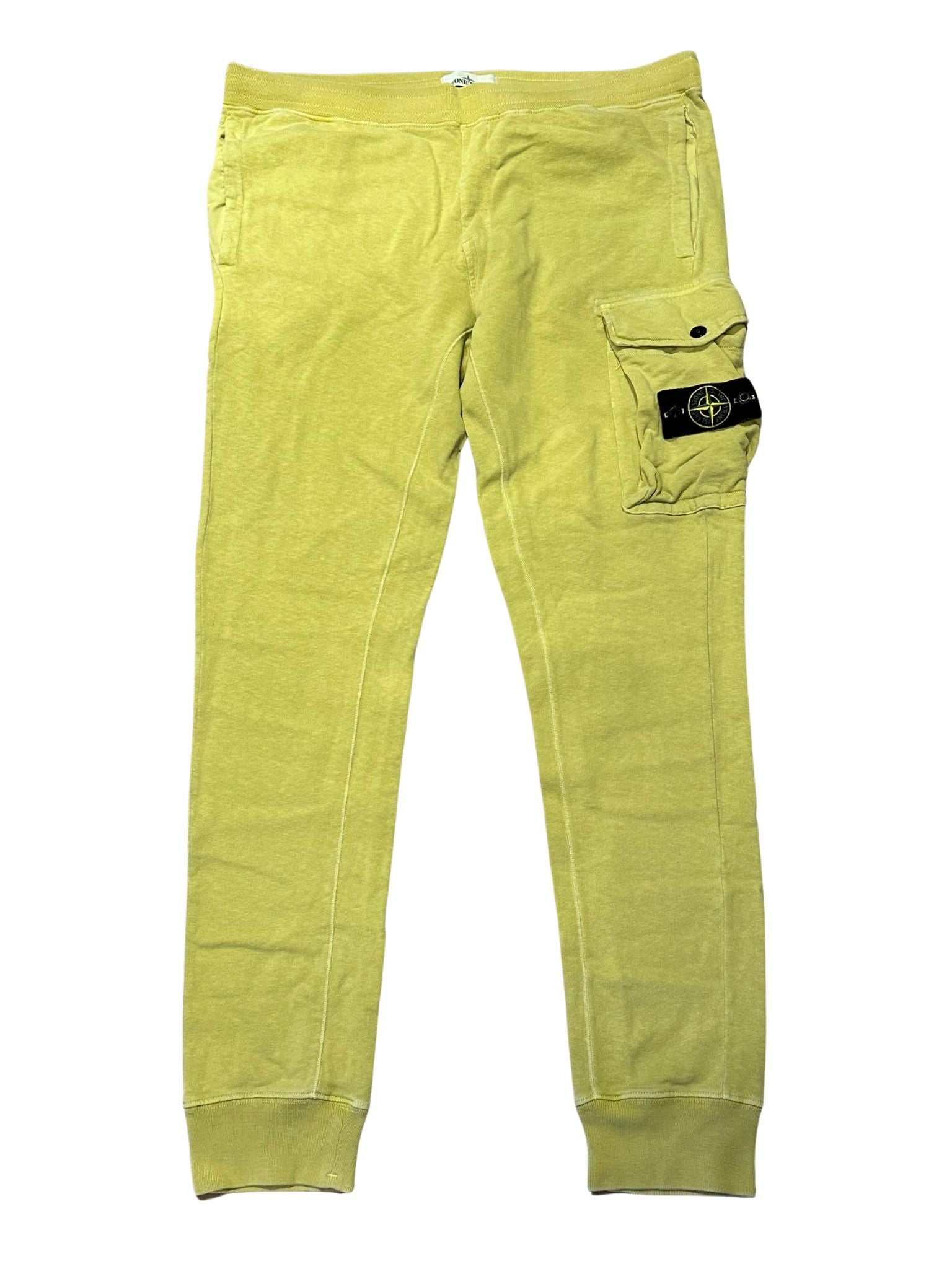 Stone Island Patch Yellow Sweatpants - Pre-Owned Size L