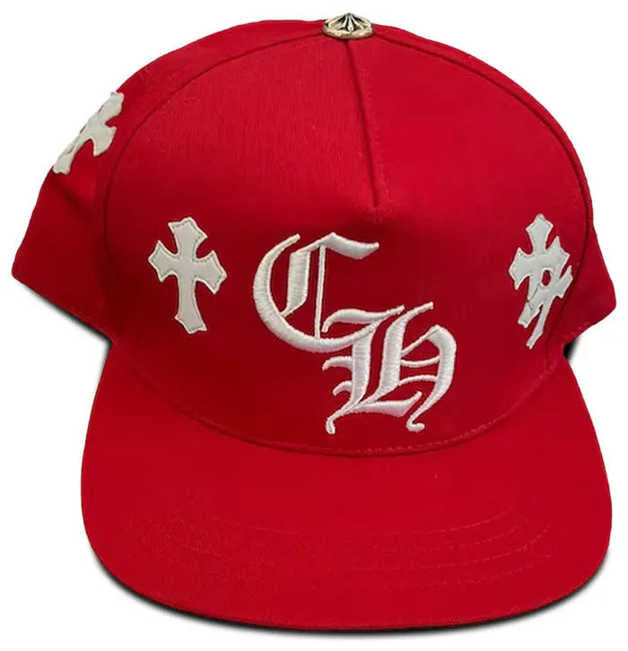 Chrome Hearts CH Multi Patch Trucker Hat Red/White