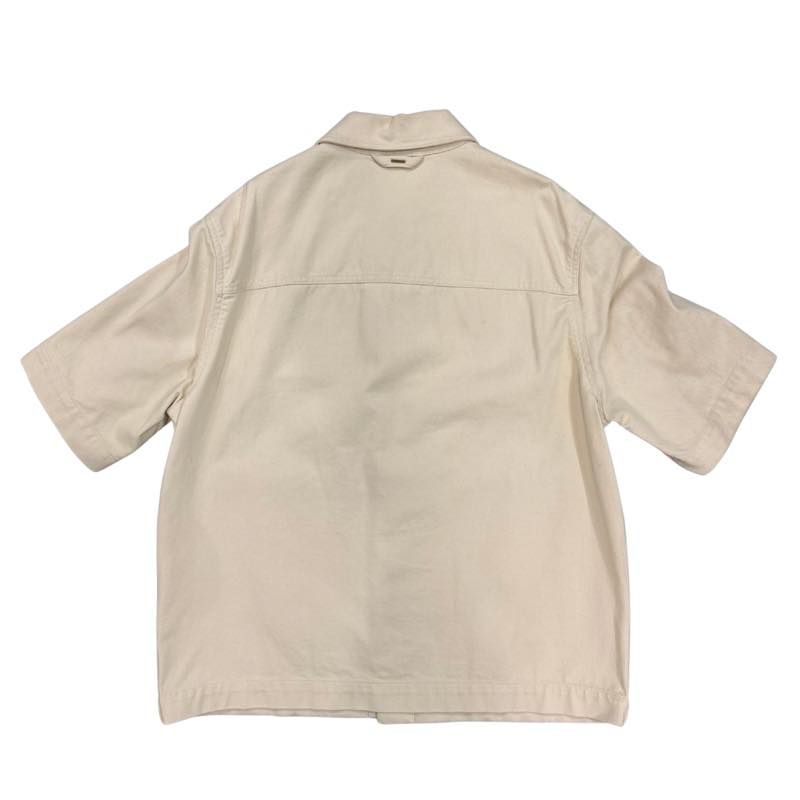 Louis Vuitton Monogram Denim Workwear Shirt Cream - Lightly Pre-Owned Size XL