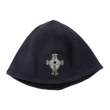 Chrome Hearts Hairy Cross Skull Cap Navy - Lightly Used