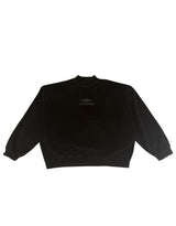 Balenciaga 3B Logo Fleece Crewneck Sweatshirt Black - Pre-Owned Size XS, Fits L