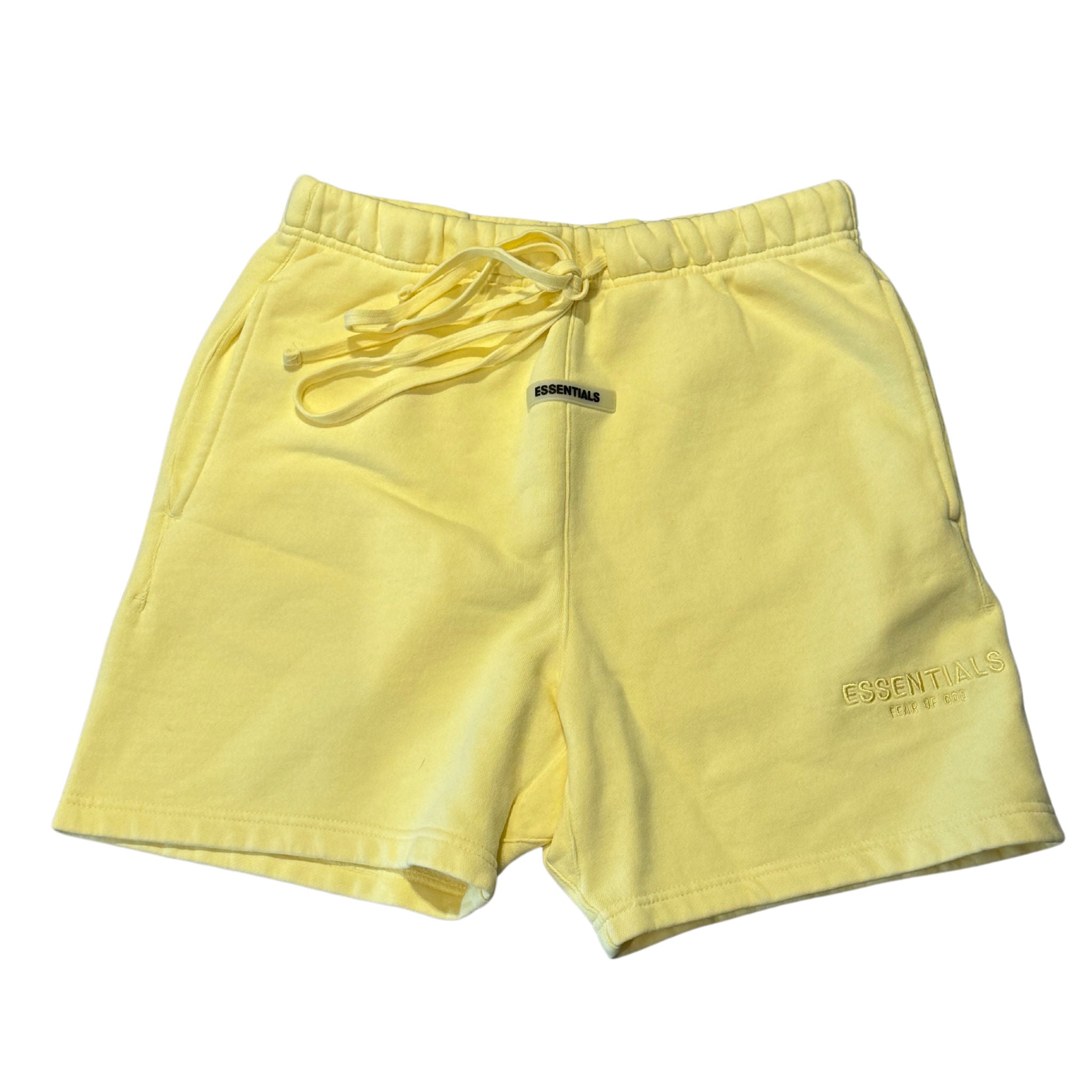 Fear of God Essentials Shorts (FW19) Yellow/Lemonade (Preowned size XS) - Pre-Owned