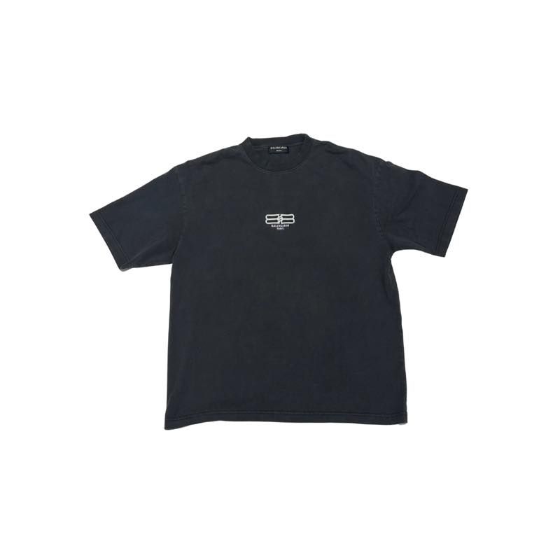 Balenciaga BB Paris Icon Medium Fit T-shirt Black/White Logo - Pre-Owned Size XS