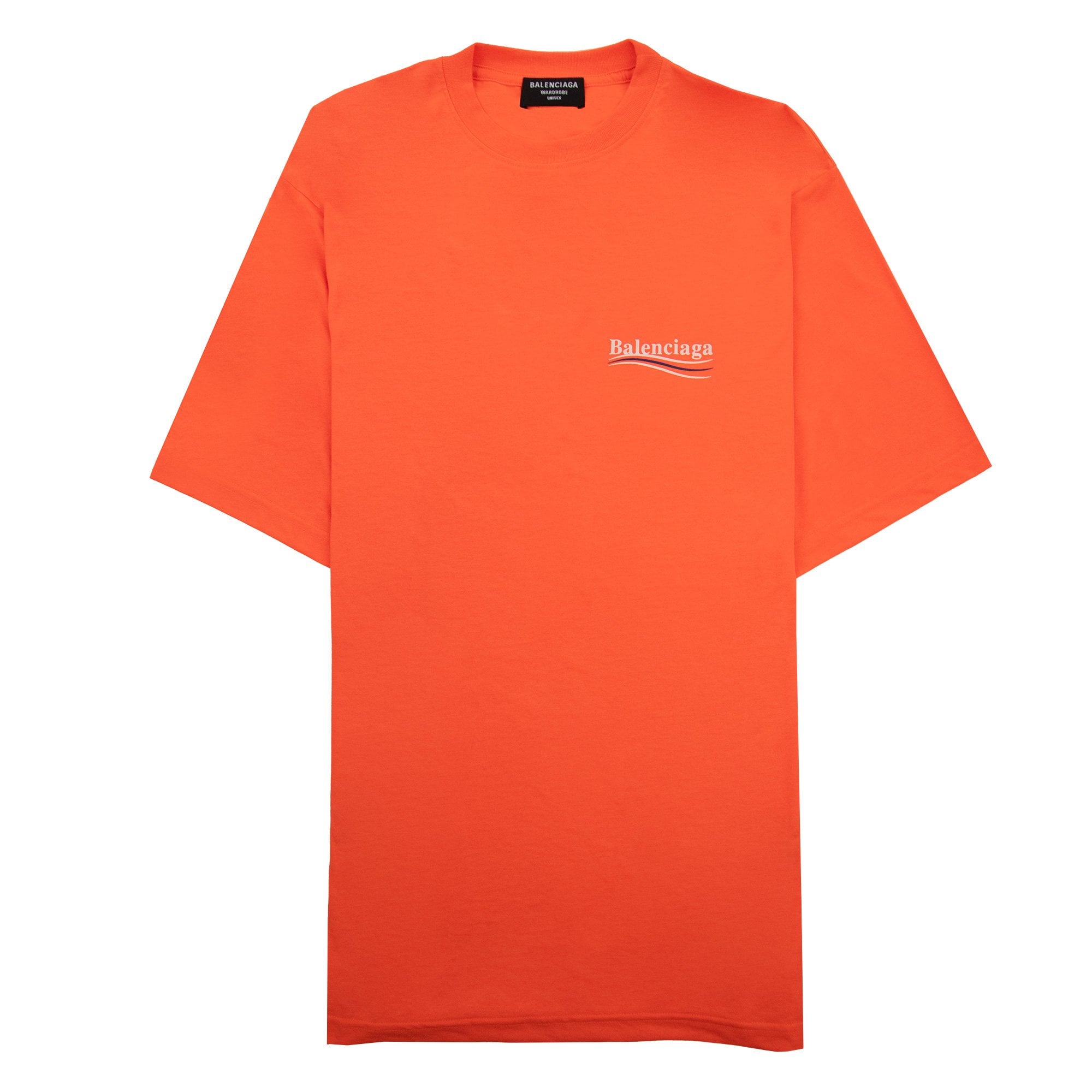 Balenciaga Wardrobe Campaign Logo T-Shirt Fluo Orange