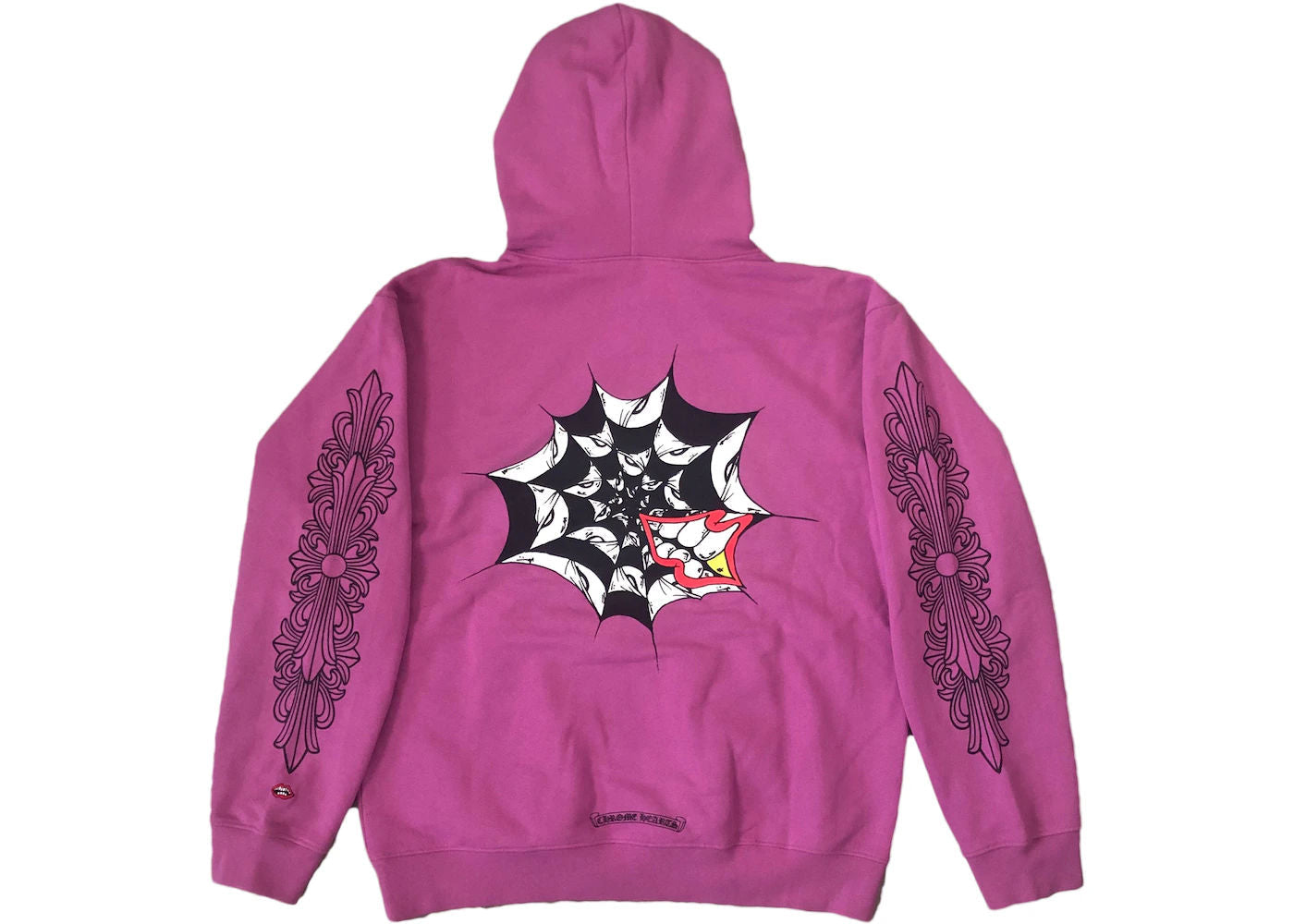 Chrome Hearts Matty Boy Spider Web Hoodie Purple (Preowned Size L) - Pre-Owned