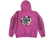 Chrome Hearts Matty Boy Spider Web Hoodie Purple (Preowned Size L) - Pre-Owned