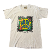 Gallery Dept. Human-i-Tees Peace Reworked Vintage Tee White - Pre-Owned Size L