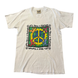 Gallery Dept. Human-i-Tees Peace Reworked Vintage Tee White - Pre-Owned Size L
