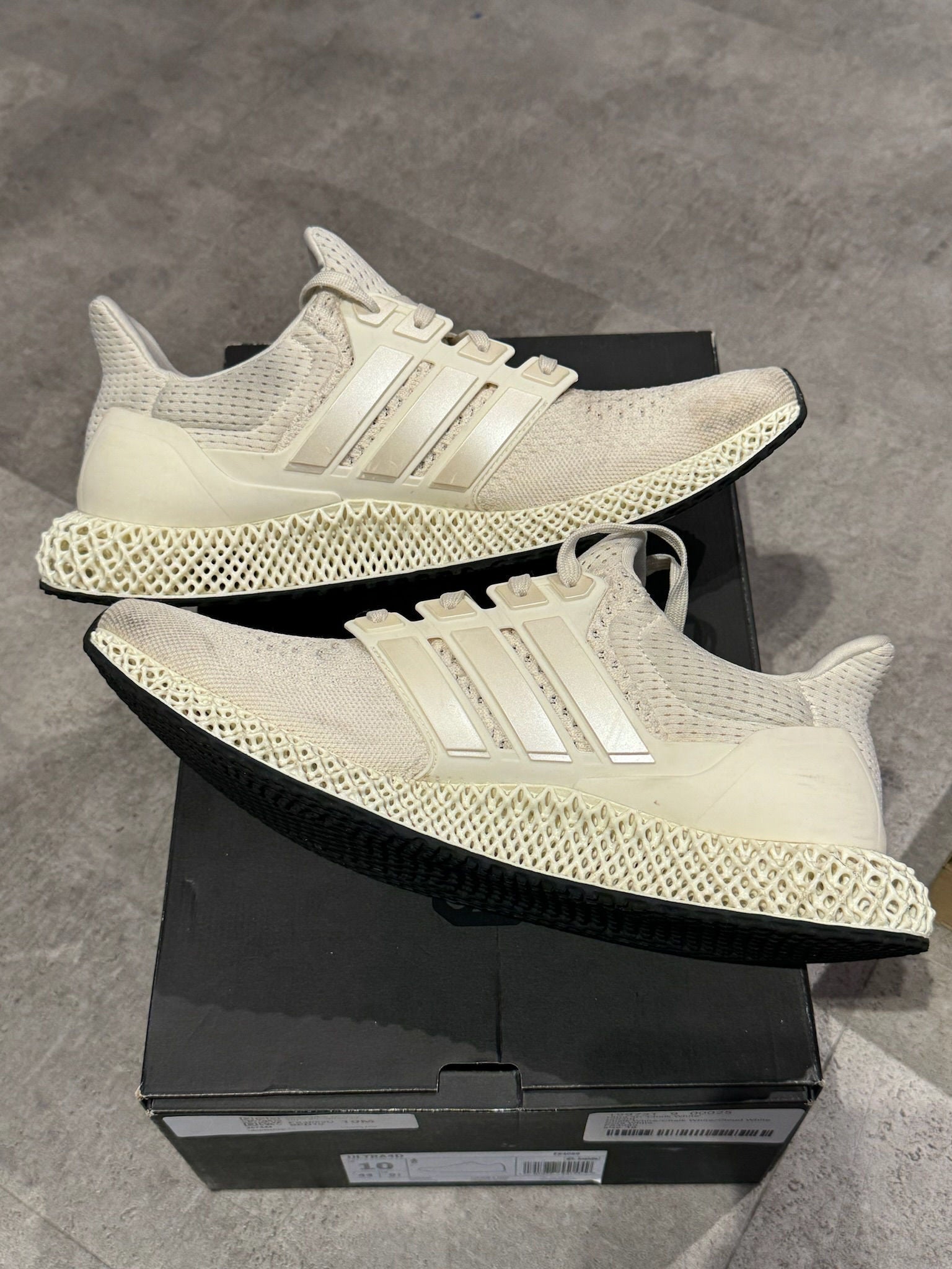 adidas Ultra 4D Core White - Pre-Owned Size 10