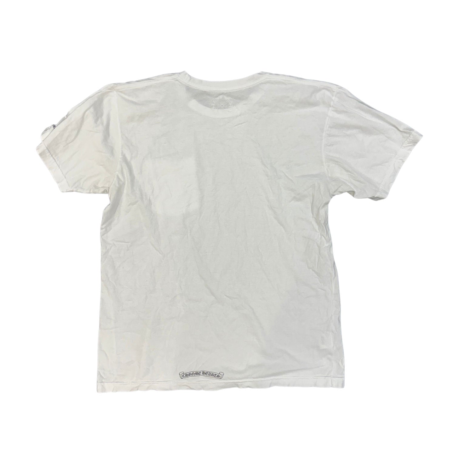 Chrome Hearts Neck Logo T-Shirt White - Lightly Pre-Owned Size L